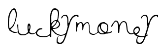 Lucky Money font