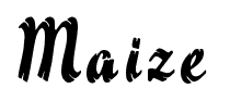 Maize font