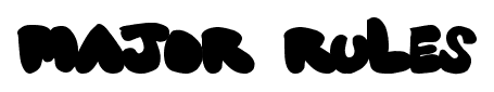 Major Rules font