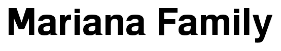 Mariana Family font