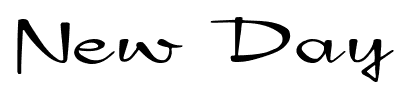 New Day font