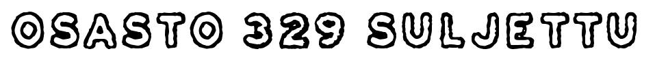 Osasto 329 Suljettu font