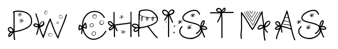 PW Christmas font