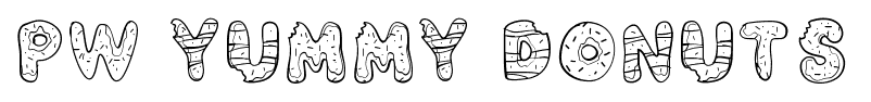PW Yummy Donuts font