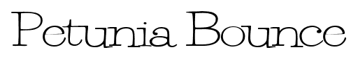 Petunia Bounce font