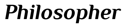 Philosopher font