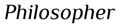 Philosopher font