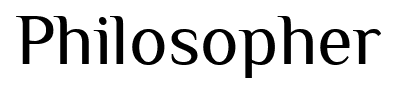 Philosopher font