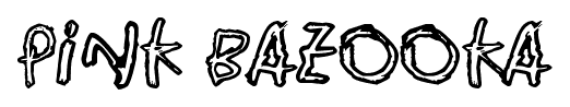 Pink Bazooka font