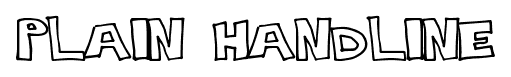 Plain Handline font