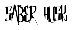 Saber Husk font