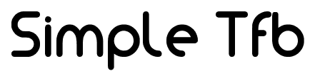 Simple Tfb font