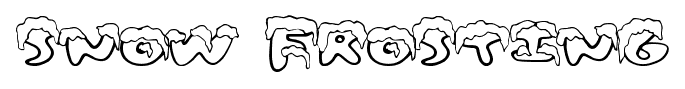Snow Frosting font