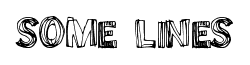 Some Lines font