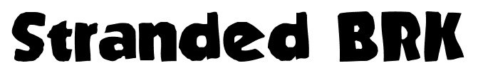 Stranded BRK font