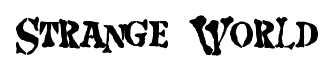 Strange World font