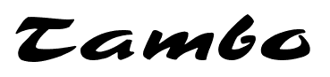 Tambo font