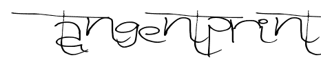 Tangent Print font