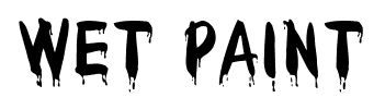 Wet Paint font