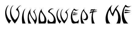 Windswept MF font