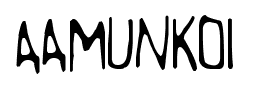 Aamunkoi font