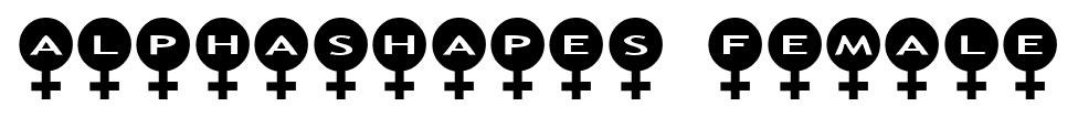 alphashapes female font