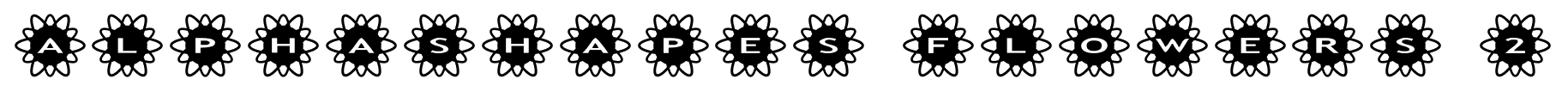 alphashapes flowers 2 font