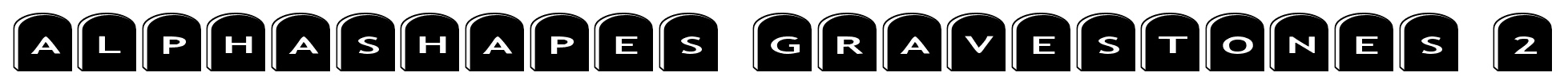 alphashapes gravestones 2 font