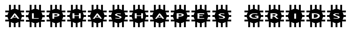 alphashapes grids font