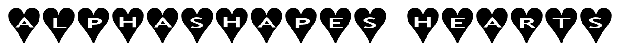 alphashapes hearts font