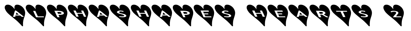 alphashapes hearts 2 font