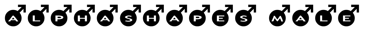 alphashapes male font