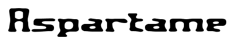 Aspartame font