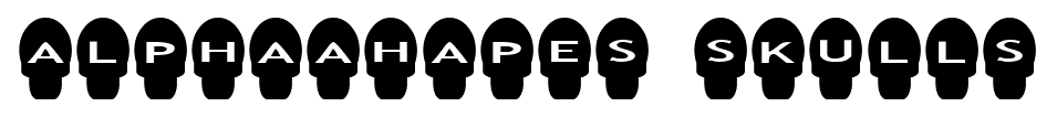alphaahapes skulls font