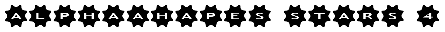 alphaahapes stars 4 font