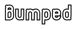 Bumped font