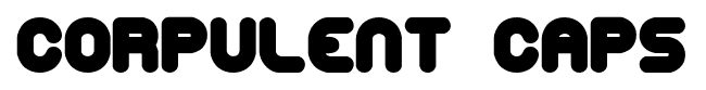 Corpulent Caps font
