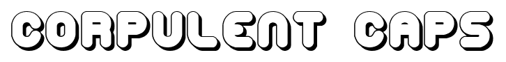 Corpulent Caps font