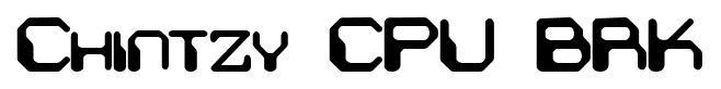 Chintzy CPU BRK font