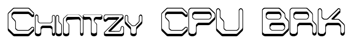 Chintzy CPU BRK font