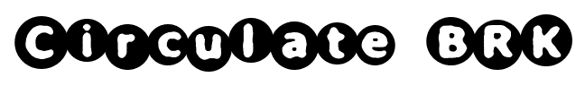 Circulate BRK font