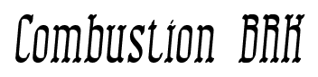 Combustion BRK font