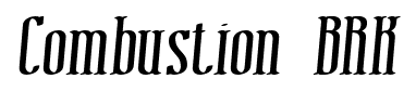 Combustion BRK font