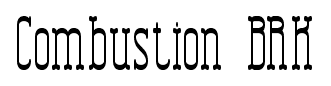 Combustion BRK font