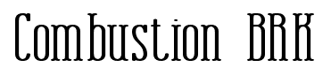Combustion BRK font