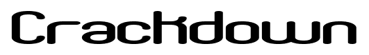 Crackdown font