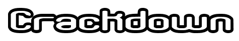 Crackdown font