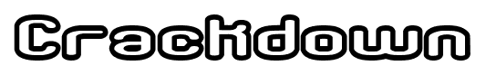 Crackdown font