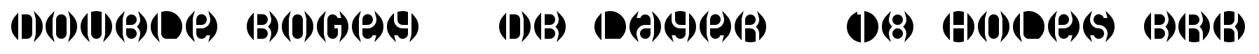 Double Bogey + DB Layer + 18 Holes BRK font
