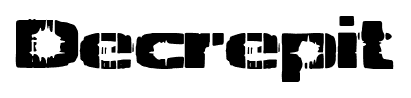 Decrepit font
